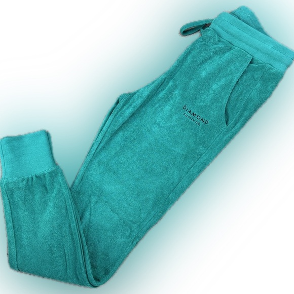 Diamond Supply Co. Tear Drop Sweatpants Teal small S like new - Picture 1 of 15